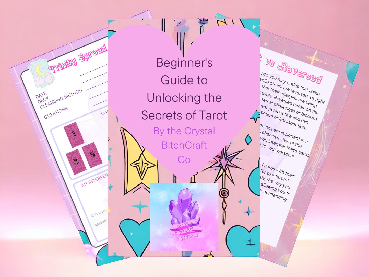 Tarot Guide & Keywords, Cheat Sheets, Cleansing, Grounding, Questions, Spreads and Much More! Comprehensive Digital Printable Tarot Learning